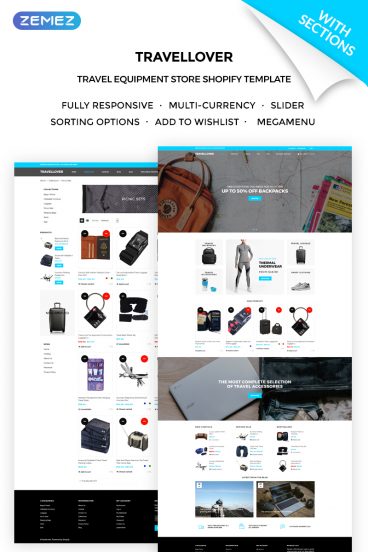 TravelLover - Travel Equipment Store Shopify Theme