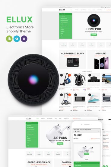 Ellux - Electronics Store Shopify Theme