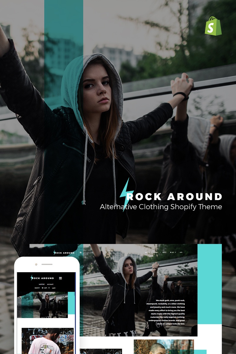 Rock Around – Alternative Clothing Store Shopify Theme