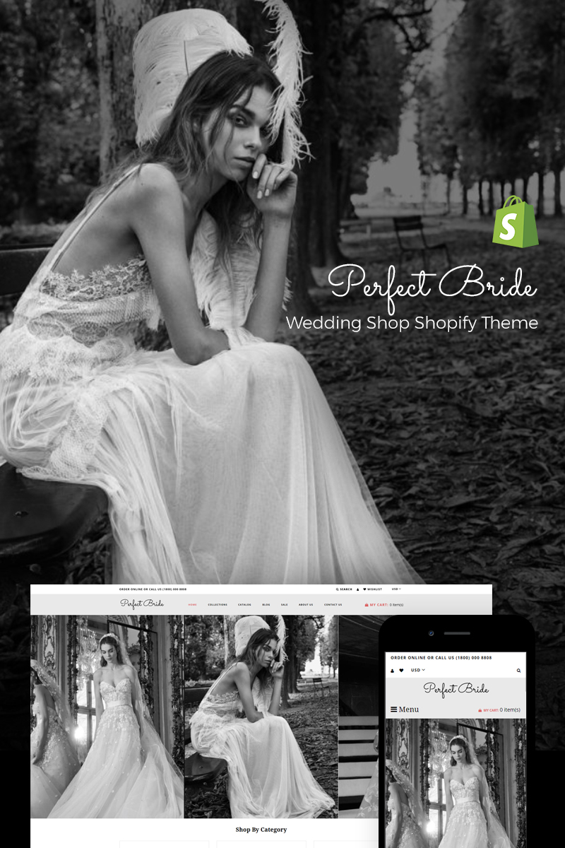 Perfect Bride – Sophisticated Wedding Online Store Shopify Theme