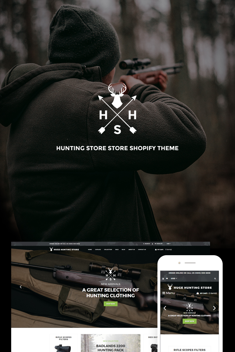 Huge Hunting – Hunting Store Shopify Theme