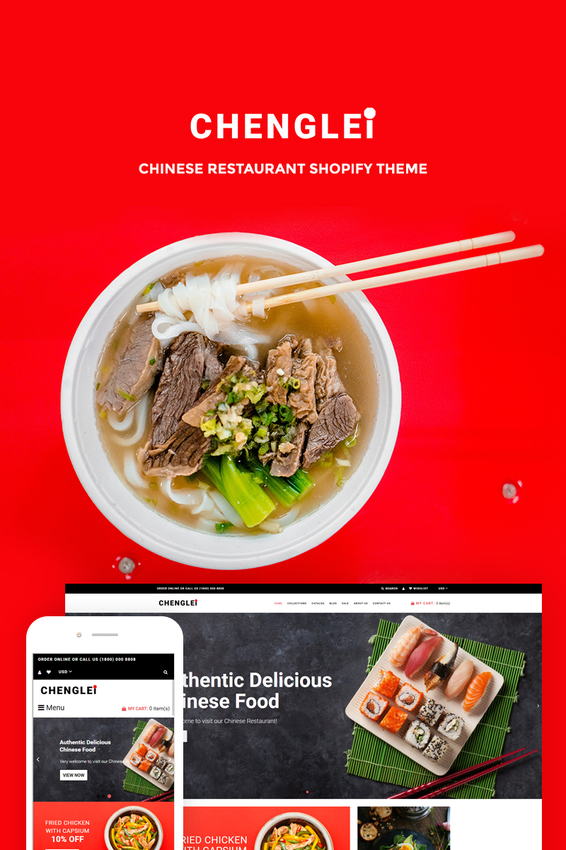 Chenglei – Bright Chinese Foor Restaurant Shopify Theme