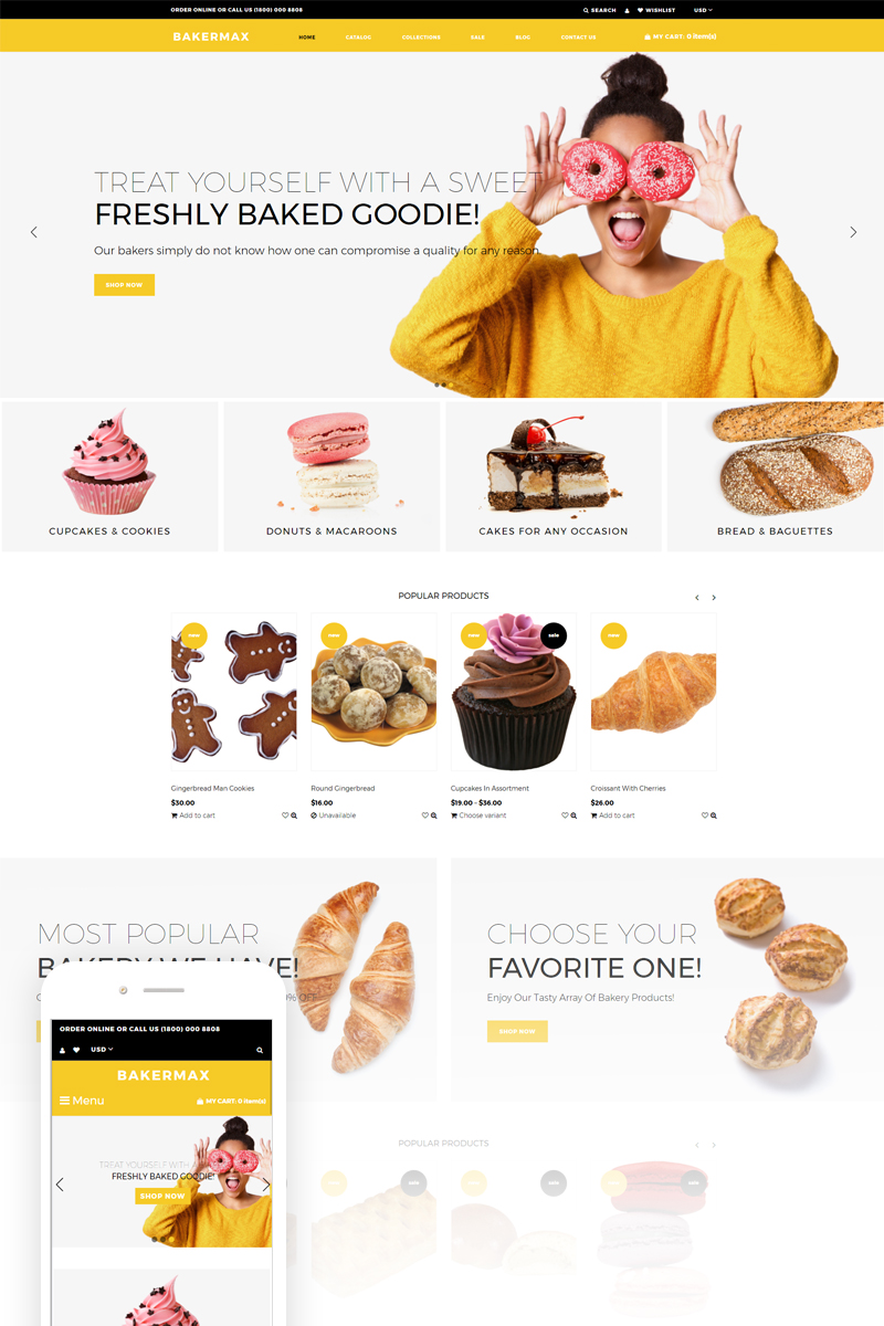 Bakermax – Bakery Shop Shopify Theme