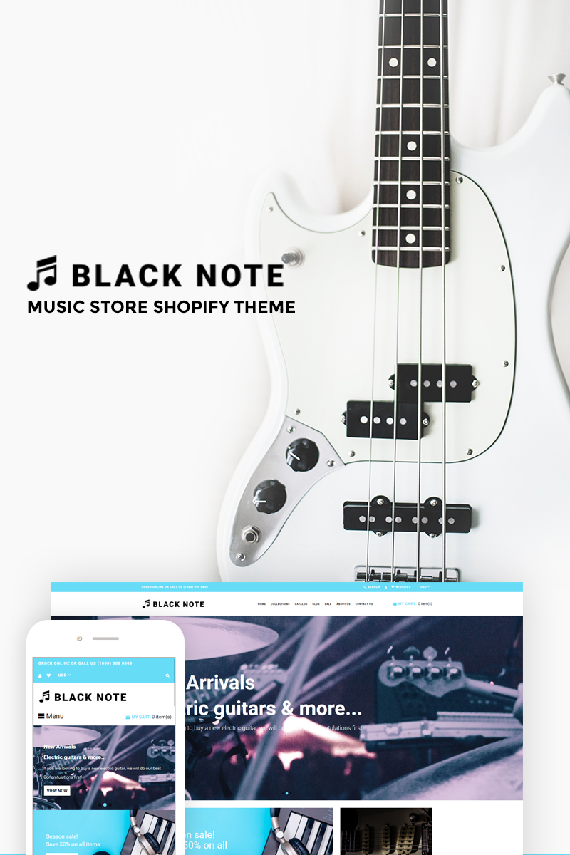 Black Note – Music Store Shopify Theme