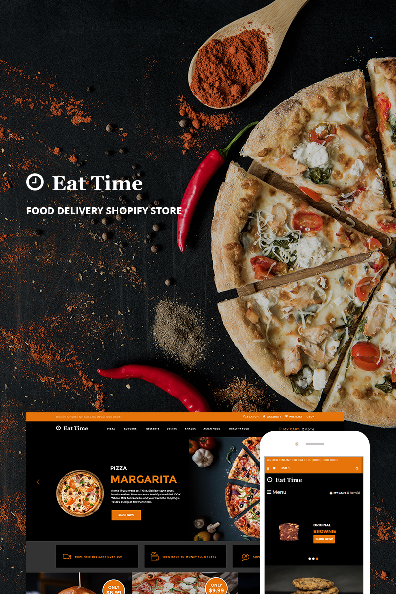 Eat Time – Food Delivery Store Shopify Theme