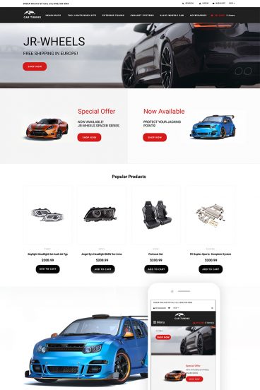 Car Tuning Shopify Theme