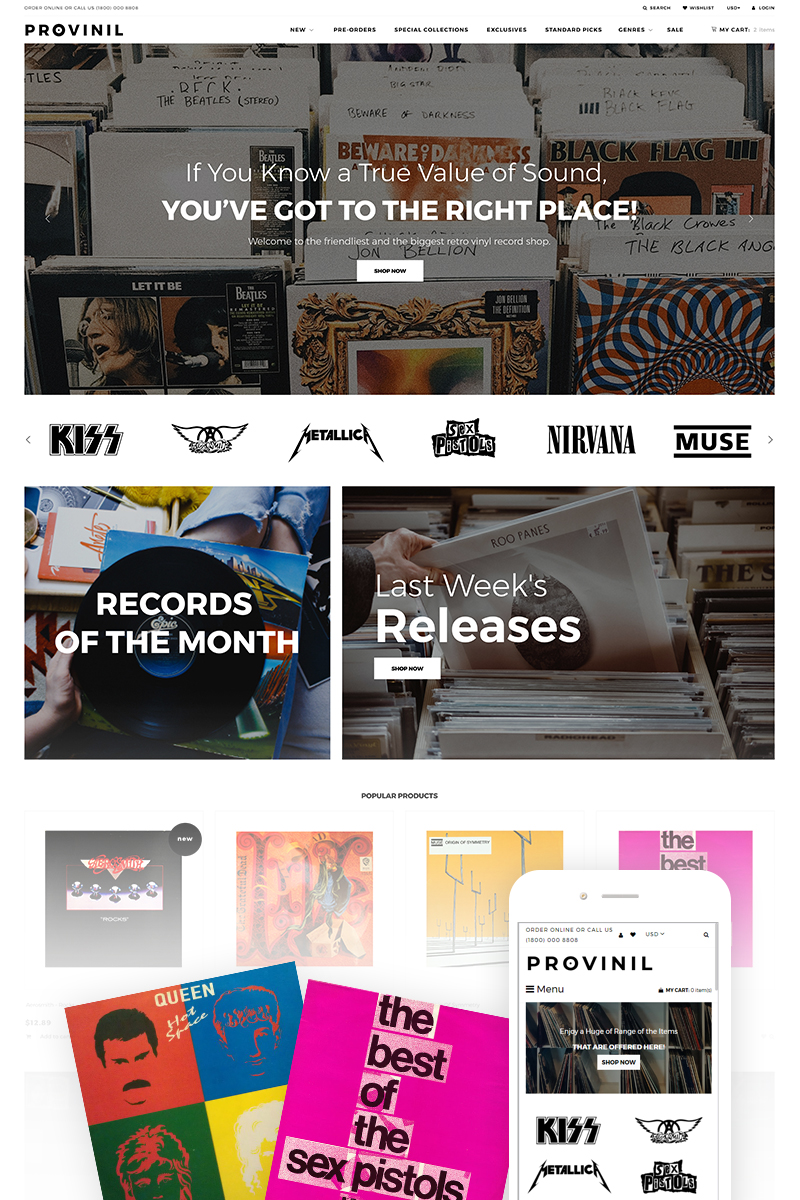 Provinil – Vinyl Store Shopify Theme