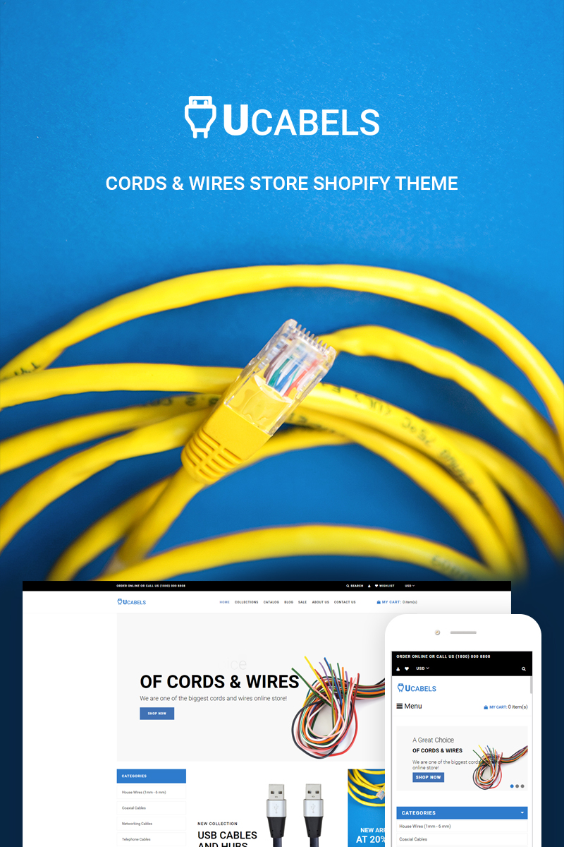 UCables – Cords & Wires Store Shopify Theme