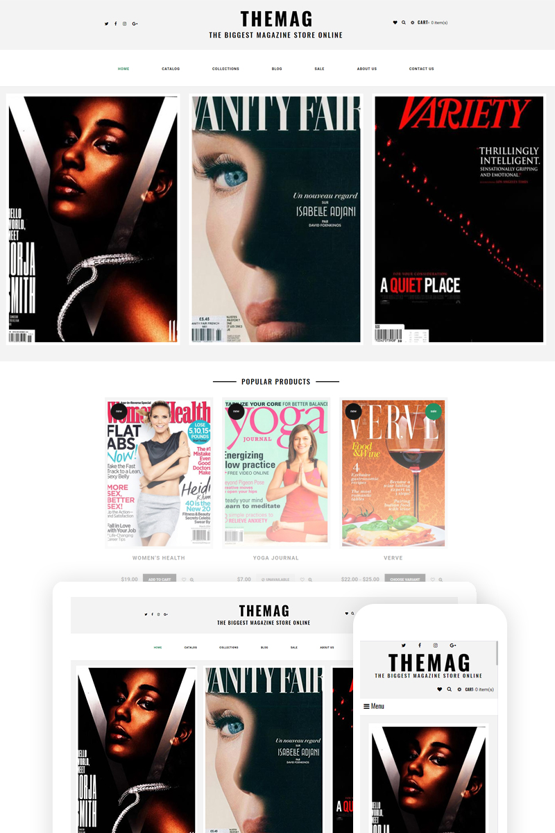 Themag – Magazine Store Ready-To-Use Shopify Theme