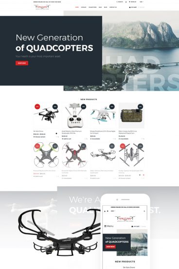 Drone & Go-pro Store Shopify Theme