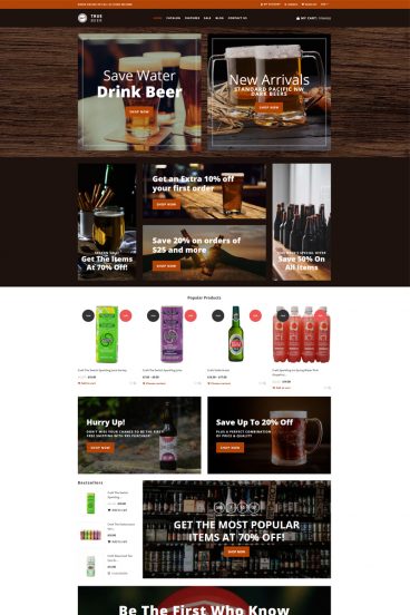 TrueBeer - Stylish Functional Bootstrap Shopify Theme