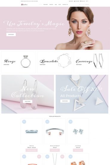 Newelise - Jewelry Elegant Minimalistic Shopify Theme