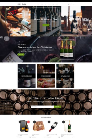 MyBottle - Drinks & Beverages Clean Shopify Theme