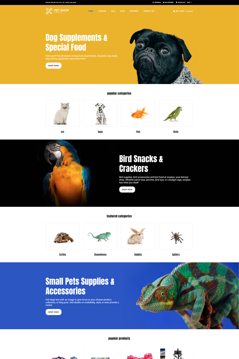 Pet Shop – Animals Bright Shopify Theme