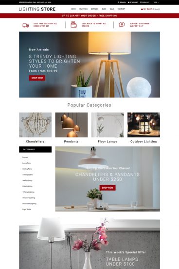 Lighting Store - Lighting Responsive Practical Shopify Theme