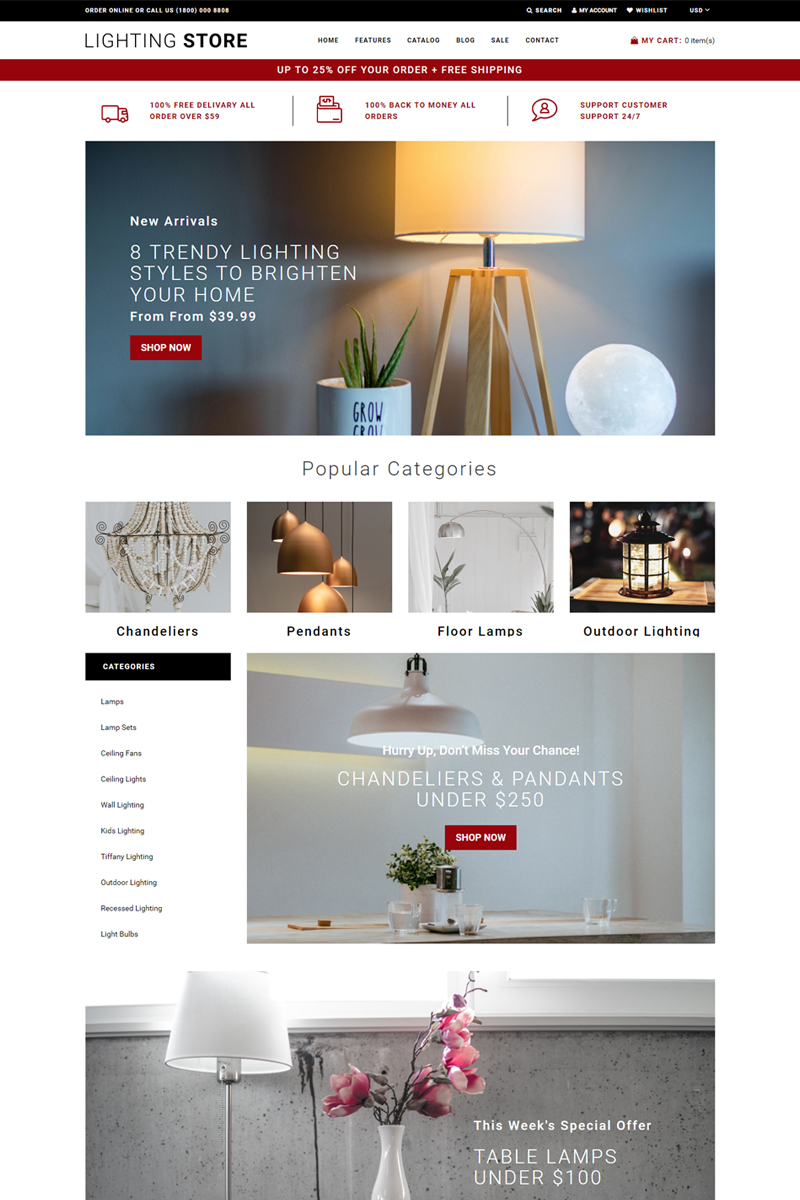 Lighting Store – Lighting Responsive Practical Shopify Theme