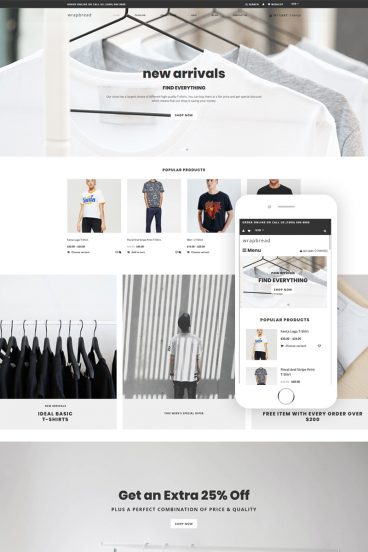 Wrapbread - Fashion Multipage Clean Shopify Theme