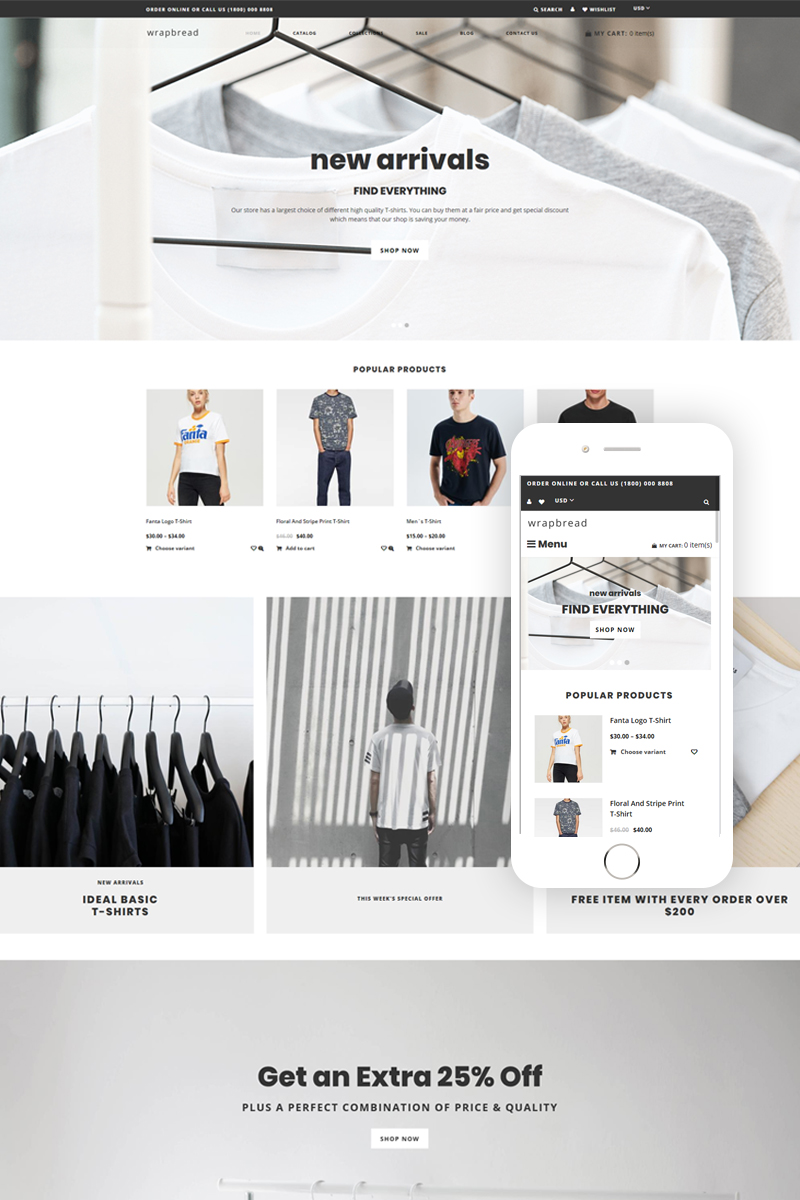 Wrapbread – Fashion Multipage Clean Shopify Theme