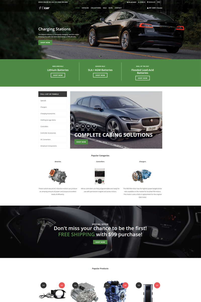 Auto Parts Templates Archives Zemez Shopify