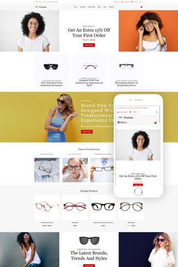 Frames - Glasses Store Clean Shopify Theme