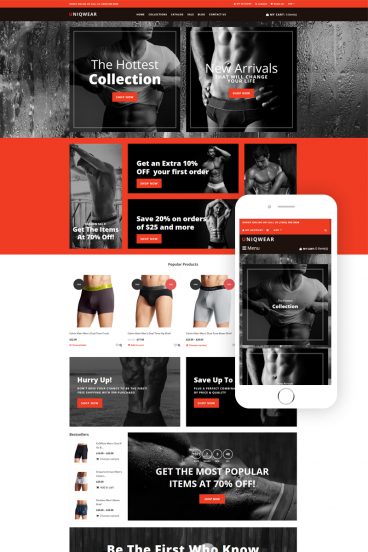 Underwear store - Lingerie Refined Shopify Theme