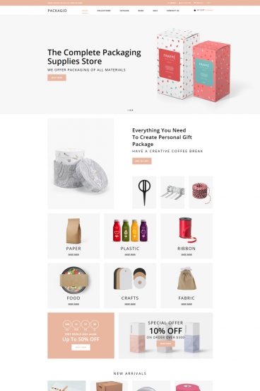 Packagio - Maintenance Clean Shopify Theme