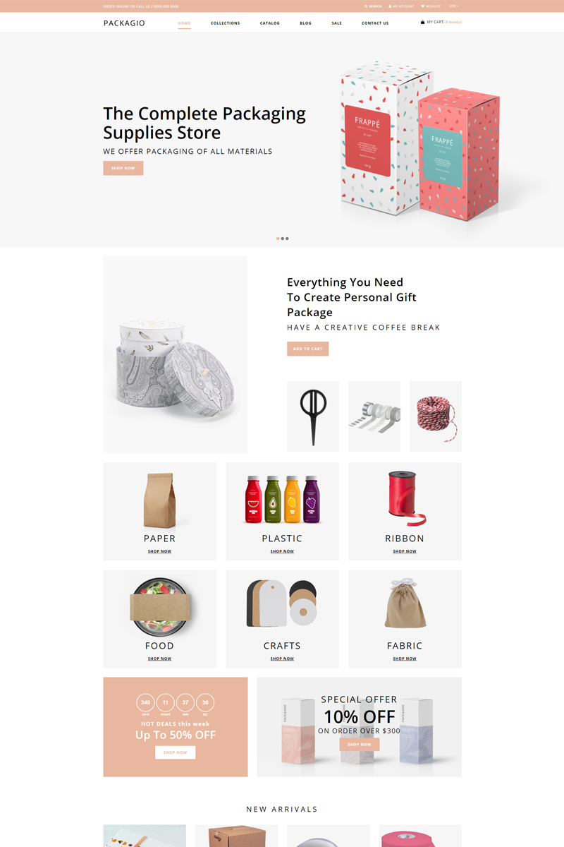 Packagio – Maintenance Clean Shopify Theme