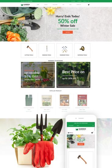 Gardex - Gardening Clean Shopify Theme