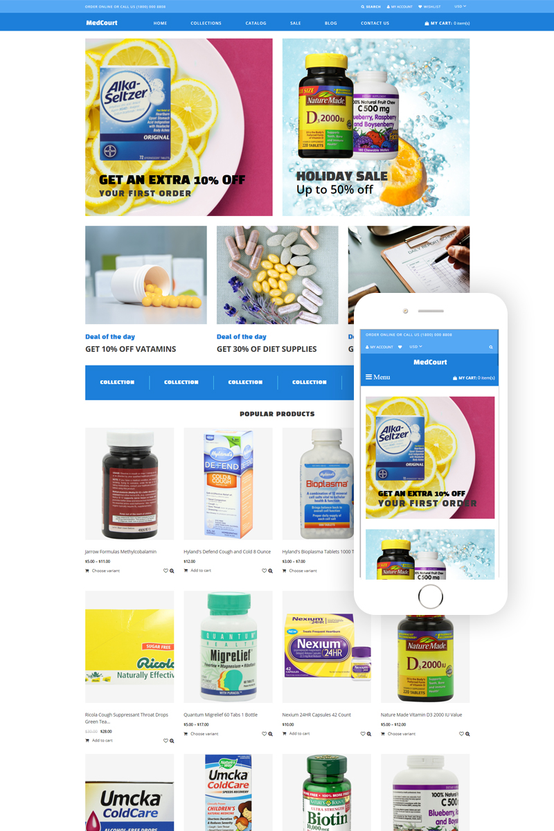 MedCourt – Pharmacy Clean Shopify Theme