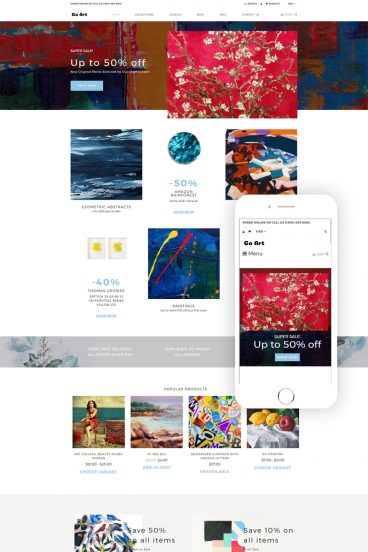 Go Art - Art Clean Creative Shopify Theme