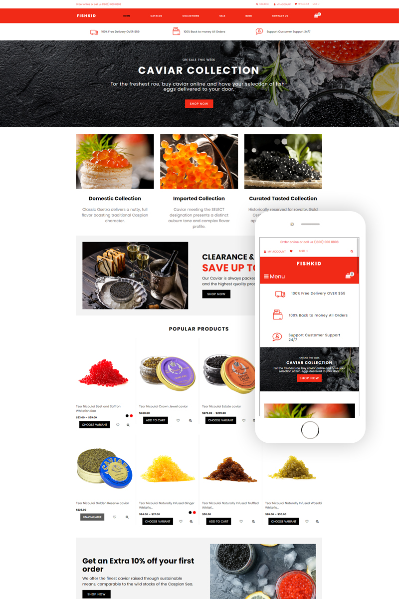 FISHKID – Food Store Creative Shopify Theme