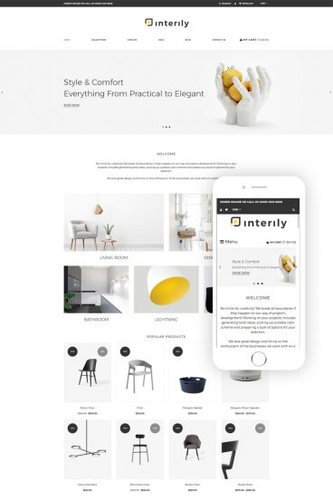 Interily - Interior and Furniture Elegant Multipage Shopify Theme