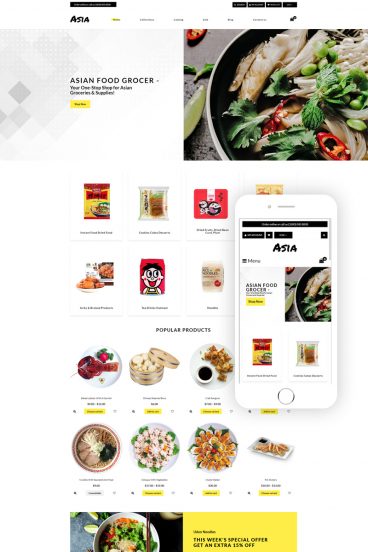 Asia - Asian Food Online Store Clean Shopify Theme