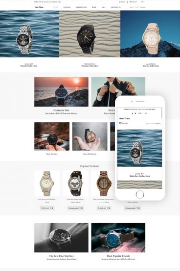 New Time - Watches Clean Shopify Theme