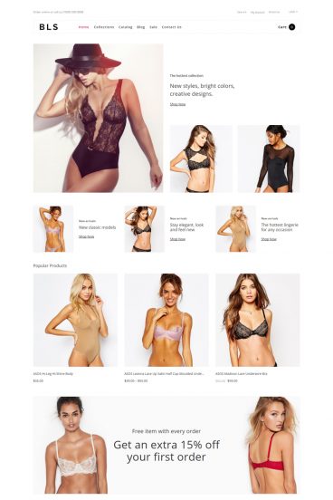 BLS - Lingerie E-commerce Clean Shopify Theme