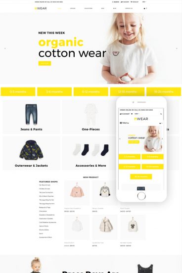 nWear - Kids Fashion & Clothing Multipage Clean Shopify Theme