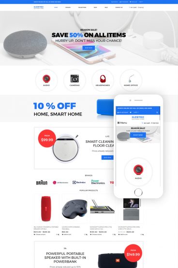 Clowtric - Electronics & Gadgets Multipage Shopify Theme