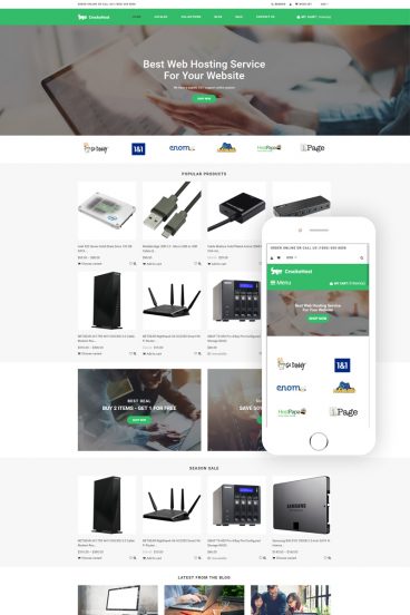 Crocko Host - Hosting E-commerce Clean Shopify Theme