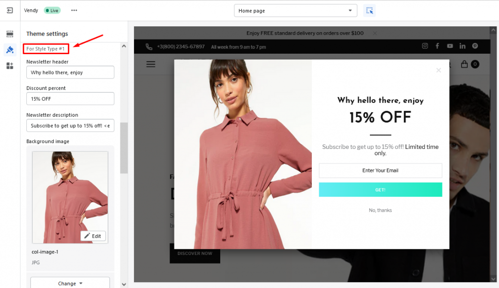 How to edit the newsletter popup in Shopify? - Zemez Support