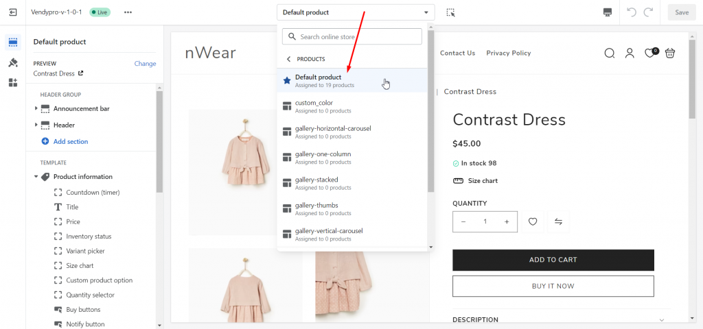 select-Default-product-or-the-needed-product-template