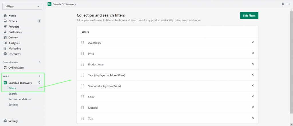 How to manage the Product Filter on the Collection page? - Zemez Support