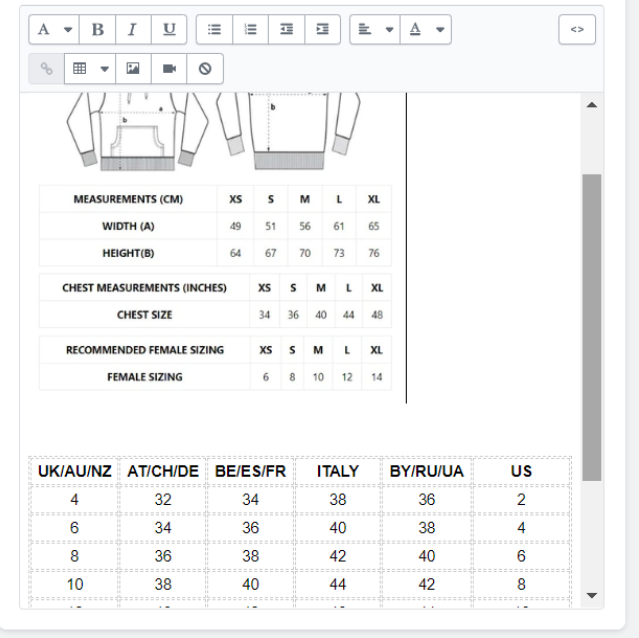 Chart-popup-Shopify