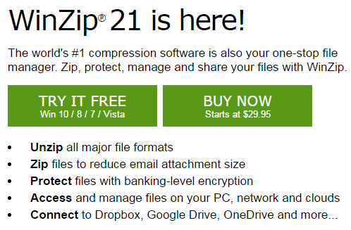 How To Download Winzip Free Trial Version