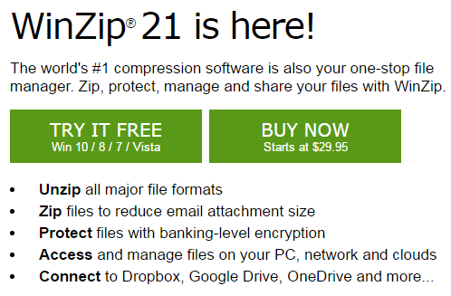 free zip file extractor for vista