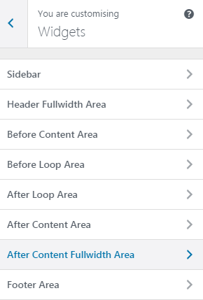 Smart Slider widget location