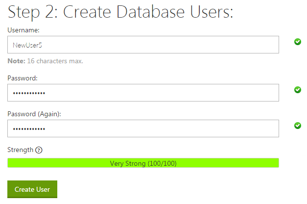 Creating MySQL Database (GoDaddy)