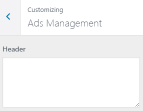  Ads Management Customizer