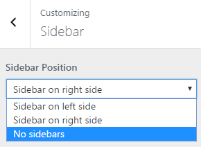 Sidebar Customizer