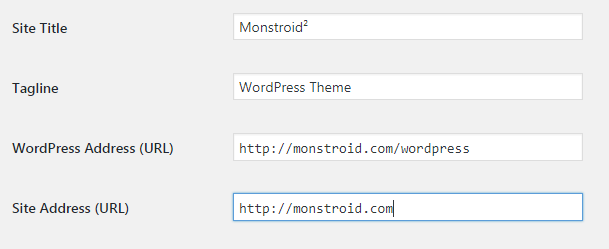 remove “/wordpress/” part from website’s address