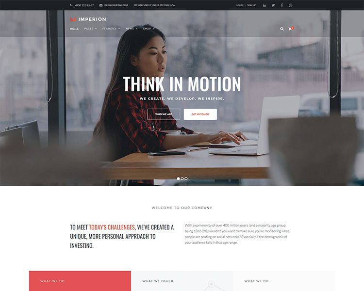 multipurpose corporate WordPress theme